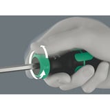 Wera Kraftform Kompakt 27 RA 2, Bit-Satz schwarz/grün, 6-teilig, 1/4", mit Ratschenfunktion