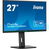 iiyama ProLite XB2797QSNP-B1, LED-Monitor 68.5 cm (27 Zoll), schwarz (matt), QHD, IPS, HDMI, DP, USB-C, USB-Hub, Daisy Chain, KVM