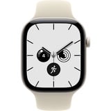 Apple Watch Series 12, Smartwatch weiß, Keramik, 46 mm, Sportarmband Sand M/L, Cellular