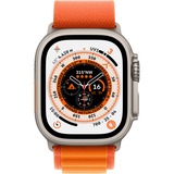 Apple Watch Ultra, Smartwatch orange, 49 mm, Alpine Loop, Titangehäuse, Cellular