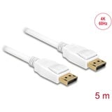 DeLOCK Kabel DisplayPort 1.2 Stecker > DisplayPort Stecker 4K weiß, 5 Meter