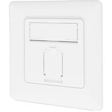 Digitus CAT.6A Datenanschlussdose, Unterputz, geschirmt, 1x RJ-45 LSA weiß, Klasse EA, 8 Richtungen