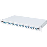 Digitus LWL-Spleißbox, bestückt, 6x LC-APC DX, OS2 grau