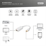 Digitus Mini DisplayPort auf HDMI Adapter / Konverter weiß, HDMI, DP 1.1a