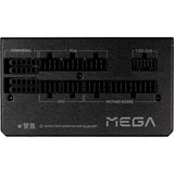 FSP MEGA GM 1200W, PC-Netzteil schwarz/weiß, 1x 12-Pin High Power GPU, 3x PCIe, Kabelmanagement, 1200 Watt