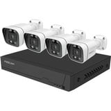 Foscam FN9108E B4 2T, Set weiß, 8 Kanal Netzwerk-Videorekorder FN9108E, 4x V5EP Überwachungskamera