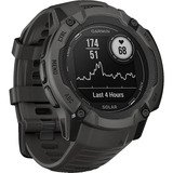 Garmin Instinct 2X Solar, Smartwatch dunkelgrau, 55 mm, Silikon-Armband