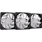HYTE Flow FA12 Triple Fan Pack, Gehäuselüfter schwarz/grau, 3er Pack, 120 mm