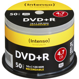 Intenso DVD+R 4,7 GB, DVD-Rohlinge 16fach, 50 Stück