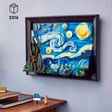 LEGO 21333 Ideas Vincent van Gogh – Sternennacht, Konstruktionsspielzeug 3D-Nachbildung des Meisterwerks von van Gogh