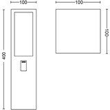 Philips Hue White & Color Ambiance Impress Outdoor Sockelleuchte, LED-Leuchte schwarz