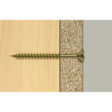 fischer Spanplattenschraube ClassicFast II 4,0x45 Senkkopf PZ 500 Stück, mit Teilgewinde
