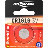 Ansmann Lithium Knopfzelle CR-1616, Batterie silber