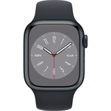 Apple Watch Series 8, Smartwatch nachtblau, 41 mm, Sportarmband, Aluminium-Gehäuse