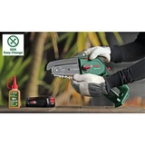Bosch Heimwerken & Garten Akku-Kettensäge EasyChain 18V-15-7 Solo, 18Volt grün/schwarz, ohne Akku und Ladegerät, POWER FOR ALL ALLIANCE