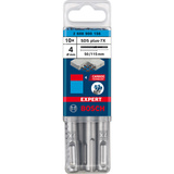 Bosch Professional EXPERT Hammerbohrer SDS-plus-7X, Ø 4mm, 10 Stück Arbeitslänge 50mm