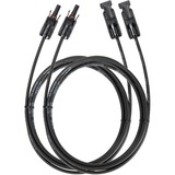 ECOFLOW MC4 Solar Verlängerungskabel schwarz, 3 Meter, 2 Stück, für Solar auf XT60-Ladekabel