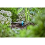 GARDENA Micro-Drip-System Regulierbarer Endtropfer 1-8 l/h, druckkompensierend schwarz/türkis, 5 Stück, Modell 2023