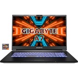 GIGABYTE A7 K1-BDE1150SB, Gaming-Notebook schwarz, Windows 11 Home 64-Bit
