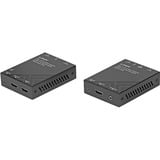 Lindy 70m Cat.6 KVM Extender, HDMI Verlängerung schwarz, HDMI 4K60, USB & Audio 