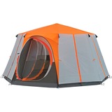 Coleman Kuppelzelt Octagon 8 Orange orange/grau, Modell 2024