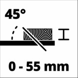 Einhell Tischkreissäge TC-TS 254 U rot, 1.800 Watt