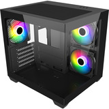 FSP S140-BA, Tower-Gehäuse schwarz, Tempered Glass x 2