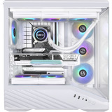 Lian Li Vector V100R, Tower-Gehäuse weiß, Tempered Glass x 2