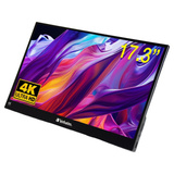 Verbatim PMT-17-4K, LED-Monitor 43.9 cm (17.3 Zoll), schwarz, UltraHD/4K, IPS, Touchscreen, HDR