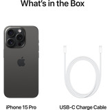 Apple iPhone 15 Pro 256GB Generalüberholt, Handy Titan Schwarz, iOS
