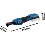 Bosch Professional Akku-Ratschenschrauber GRC 18V-60 Professional solo, 18Volt blau, ohne Akku und Ladegerät, 3/8", in L-BOXX