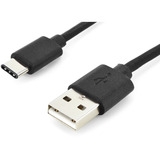 Digitus USB 2.0 Anschlusskabel USB-A > USB-C schwarz, 1,8 Meter, PD, Laden mit bis zu 15 Watt