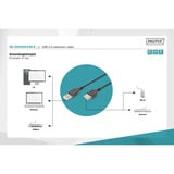 Digitus USB 2.0 Verlängerungskabel, USB-A Stecker > USB-A Buchse schwarz, 3 Meter