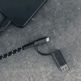 Fairphone USB 3.2 Gen 2 Kabel, USB-C Stecker > USB-C Stecker schwarz/gelb, 1,2 Meter, Long Life Cable