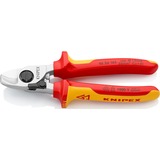 KNIPEX Kabelschere 95 26 165 , Schneid-Zange für Cu- und Al-Kabel, Öffnungsfeder, VDE