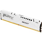 Kingston FURY DIMM 16 GB DDR5-6800, Arbeitsspeicher weiß, KF568C34BW-16, FURY Beast, INTEL XMP