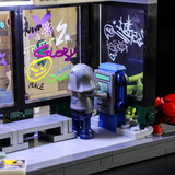 Lumibricks Graffiti-Bushaltestelle, Konstruktionsspielzeug 