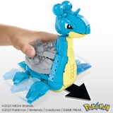 Mattel MEGA Pokémon Lapras Bauspielzeug-Set mit Actionfigur, Konstruktionsspielzeug 527 Teile