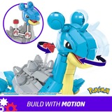 Mattel MEGA Pokémon Lapras Bauspielzeug-Set mit Actionfigur, Konstruktionsspielzeug 527 Teile