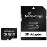 MediaRange 512 GB microSDXC, Speicherkarte schwarz, Class 10