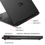 OMEN HyperX OMEN 15-gb0180ng, Gaming-Notebook schwarz, AMD Ryzen 7 8745HX, NVIDIA GeForce RTX 5070, 16 GB DDR5, 512 GB (512 GB SSD), ohne Betriebssystem