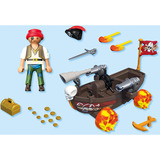 PLAYMOBIL 71720 Rasendes Piratenboot, Konstruktionsspielzeug 