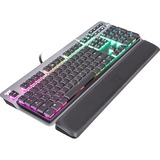 Thermaltake Argent K6 RGB, Gaming-Tastatur titan, DE-Layout, Cherry MX Low Profile RGB Speed