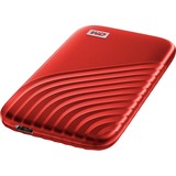 WD My Passport SSD 2 TB, Externe SSD rot, USB-C 3.2 Gen 2 (10 Gbit/s)