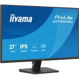 iiyama ProLite X2793HSU-B1, LED-Monitor 68.6 cm (27 Zoll), schwarz (matt), FullHD, IPS, HDMI, DP, USB-Hub, Lautsprecher, 120Hz Panel