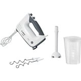 Bosch Handmixer ErgoMixx MFQ37470 weiß/grau, 750 Watt, mit Mixfuß