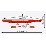 COBI ORP Sokół Polish Submarine, Konstruktionsspielzeug Maßstab 1:300