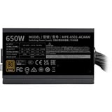 Cooler Master MWE BRONZE 650 V3 230V, PC-Netzteil schwarz, 4x PCIe, 650 Watt