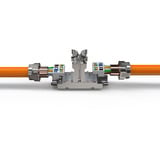 Digitus Professional Cat.6a Kupplung für Feldanwendungen, 500 MHz, 10GBase-T mit Metallschraubkappe