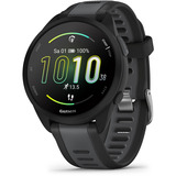 Garmin Forerunner 165 Music, Smartwatch schwarz/dunkelgrau, 43 mm, Silikon-Armband